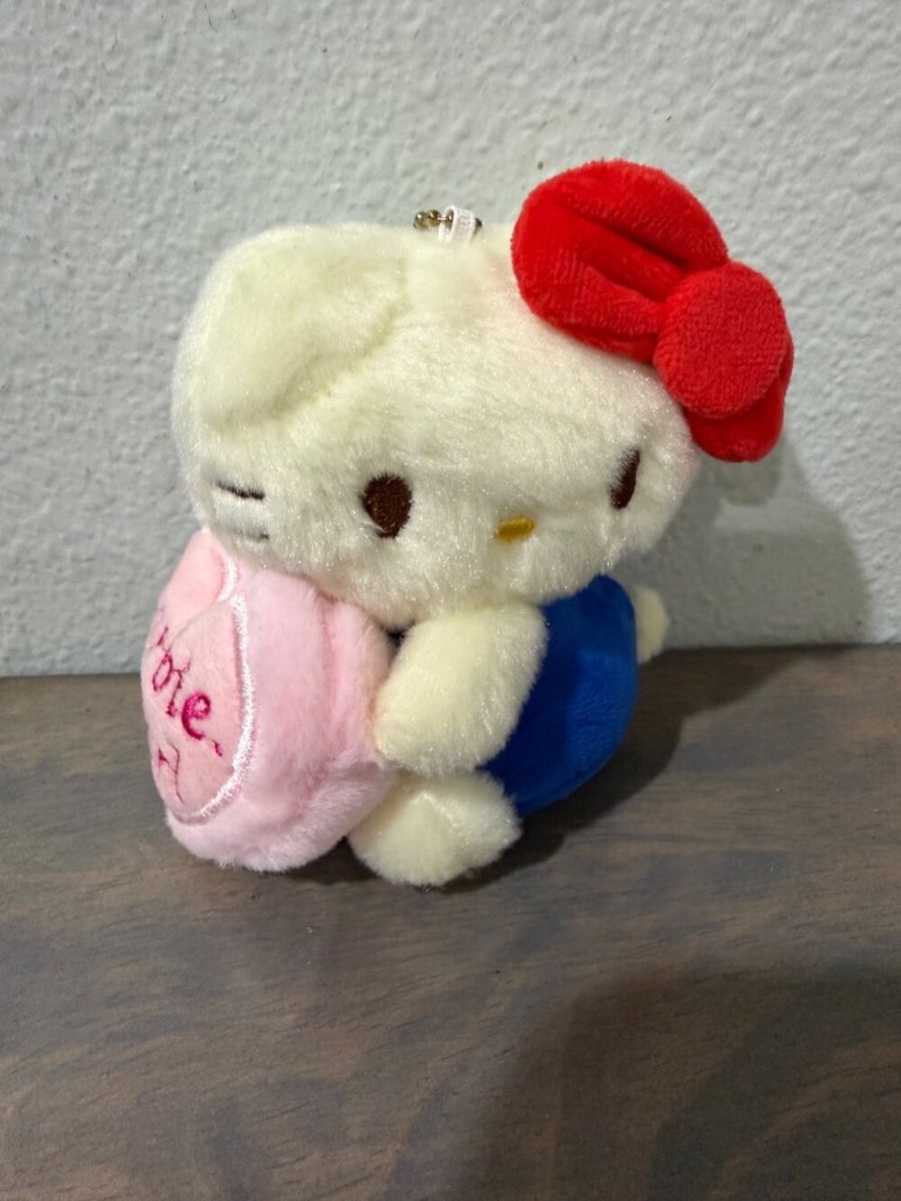 Hello Kitty Plush Keychain Red Bow Barbie Girl Heart